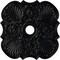 Ekena Millwork Flower Ceiling Medallion (Fits Canopies up to 6 1/4"), 29"OD x 3 5/8"ID x 1 3/8"P, Jet Black CM29FWBLF - alternate 1